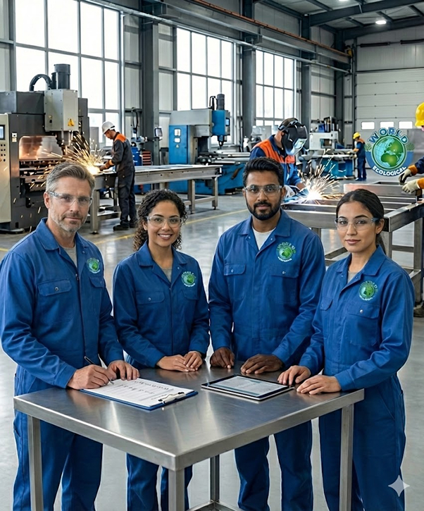 Equipo de expertos en acero inoxidable de World Ecological